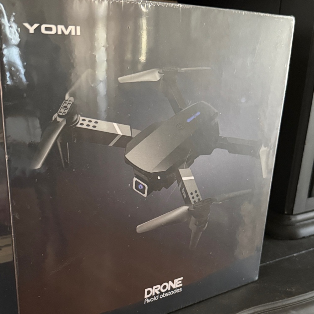 Black Drone with Advanced Obstacle Avoidance